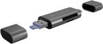 ICY BOX IB-CR200-C, SD/microSD USB 2.0 Card Reader mit Type-C®  a  -A und Micro-B Anschlüs USB flash disk USB-C® USB 2.0 antracit (matný)