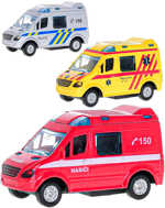 Auto hasiči / policie / ambulance sanitka CZ zpětný chod 8cm 3 druhy kov