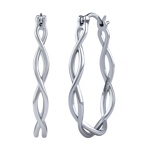 Stříbrné náušnice kruhy Miel