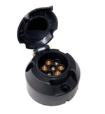 Zásuvka 12V 7P plastová JAEGER plus gumové těsnění  101100