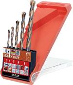 kwb 048300 víceúčelový vrták, HSS, 3 mm, 4 mm, 5 mm, 6 mm, 8 mm, rychloupínací sklíčidlo, ozubené sklíčidlo, 5dílná