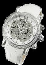 Dámské hodinky Glossy – barevná kombinace nerez ocel / bílý ciferník / bílý pásek