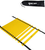 ACRA Žebřík na agility tréninkový 7m plastové příčky žluto-černý