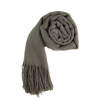 Dámská jednobarevná pašmína středně hnědá