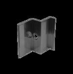 KRAJIczech Al příchytka krajní o velikosti 30 až 40 mm černá barva Výška modulu: 30 mm