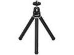 Genius Tripod 1, Stativ, vytažený 25,1cm, pro webkamery, chytré telefony a fotoaparáty, kovový, černý