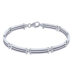 Stříbrný náramek James skládaný