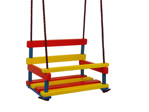 Dřevěná barevná závěsná houpačka pro děti / závěsné houpačky