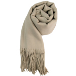 Dámská jednobarevná pašmína světle béžová