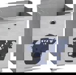 Dětský Úložný box Koala, flísový, světle šedá 14425