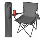 Křeslo skládací rybářské, kempingové, 100 kg, šedá