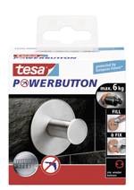 tesa POWERBUTTON Lepicí háček Classic (Ø x v) 50 mm x 31 mm kov Množství: 1 ks