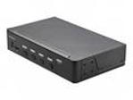 StarTech.com 4 Port HDMI KVM Switch, Single Monitor 4K 60Hz Ultra HD HDR, Desktop HDMI 2.0 KVM Switch with 2 Port USB 3.0 Hub (5Gbps) & 4x USB 2.0 HID Ports, Audio, Hotkey Switching, TAA - KVM with Fast Switching - Přepínač KVM, audio - 4 x KVM, zvuk - 1 místní uživatel - desktop, Lze montovat do rozvaděče - kompatibilní s TAA