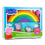 3D drevené puzzle dúha PEPPA PIG