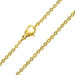 Pozlacený řetízek Anker Roma z chirurgické oceli 2 mm