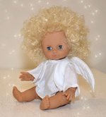 * Hamiro Anděl  panenka 30 cm pevné tělo / mrkací - česká panenka, 0+ LIMITOVANÁ EDICE
