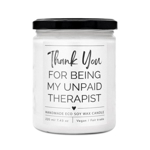 SOAPHORIA My Unpaid Therapist - designová handmade svíčka PERNÍKOVÉ KOŘENÍ