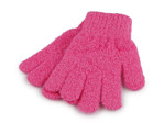 Dětské pletené rukavice froté, barva 5 pink