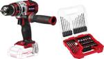 Einhell Li BL-Solo aku vrtací šroubovák, 18 V Li-Ion vč. 40dílné sady bitů, bez nabíječky, bez akumulátoru, 1692587 plus 2936803