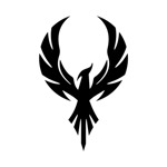 Samolepka fénix z popela na auto a motorku, tuning nálepka (1545)