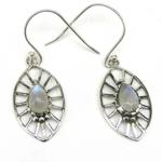 AutorskeSperky.com - Stříbrné naušnice s měsíčními kameny - S5458