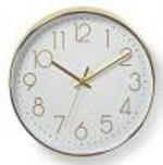 Kulaté nástěnné hodiny Nedis 30 cm Bílá / Zlatá