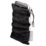 Sáčkové pouzdro z mikrovlákna Super Bag, černá/bílá