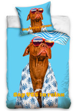 Bavlněné povlečení Pes Pittbul Aloha