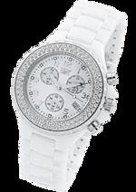 Dámské hodinky Ceramic White – barevná kombinace bílé keramické / bílý ciferník / bílý řemínek