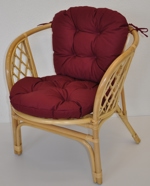 Polstr na křeslo Bahama vínový | RYCHLÉ DODÁNÍ