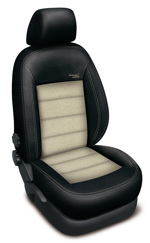 Automega Autopotahy Škoda FABIA III, KOMBI, AUTHENTIC VELVET, černobéžové