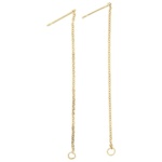 Dlhé napichovacie náušnice s očkom, 1 pár | Various Colors