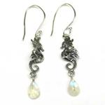 AutorskeSperky.com - Stříbrné naušnice s měsíčními kameny - S5845