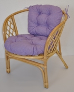 Polstr na křeslo Bahama fialový melír | RYCHLÉ DODÁNÍ