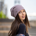 Dámská spadnutá čepice styl malé vafle - zelená