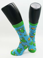 Ponožky Xzone Originals - Hexagon Winner - modrozelené (velikost 32/35)