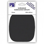 Záplaty koženkové nažehlovací Altima 10,8x9,8 cm 2 ks - černé