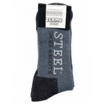 Ponožky termo Steel Boots Original - šedé-černé, 44-47