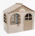 Dětský zahradní domeček EKO béžovo-hnědý (malý)