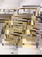 Ratanová komoda 2 zásuvky hnědá SLEVA 7 %  | RYCHLÉ DODÁNÍ