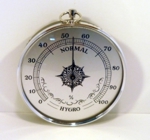 VLHKOMĚR pokojový - stříbrný - průměr 100mm