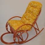 Polstr na houpací křeslo žluté kopretiny | RYCHLÉ DODÁNÍ