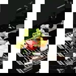 Stahovací odkapávač na dřez 29,5 x 47,8 cm šedá, Ruhhy