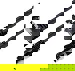 Maxtrack TI51-1,5L RJ45 síťové kabely, propojovací kabely CAT 8.1 S/FTP 1.50 m černá 90° zatočeno doprava, jednoduché stínění 1 ks