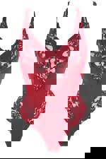 Isadora dámské body s krajkou M vínová