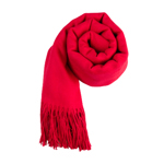 Dámská jednobarevná pašmína červená