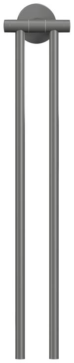 tesa MOON GREY držák ručníků 2 tyče na ručníky lepidlo kov