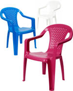 Židle dětská plastová barevná židlička 37x53cm 3 barvy