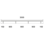 Nerezové madlo na schodiště 3m, EB1-M300