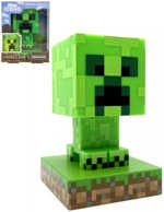 Stolní lampička Minecraft Creeper Icon Light 10cm na baterie zelené LED Světlo